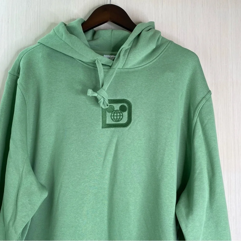 NWT Disney Parks Walt Disney World Logo and Castle Unisex Hoodie Green XXL - Picture 3 of 11